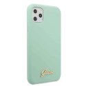 Guess GUHCN58LSLMGG iPhone 11 Pro zielony/green hard case Silicone Vintage Gold Logo