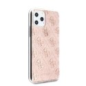 Guess GUHCN58PCU4GLPI iPhone 11 Pro różowy/pink hard case 4G Glitter