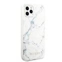 Guess GUHCN65PCUMAWH iPhone 11 Pro Max biały/white Marble