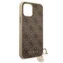 Guess GUHCP12SGF4GBR iPhone 12 mini 5,4" brązowy/brown hardcase 4G Charms Collection