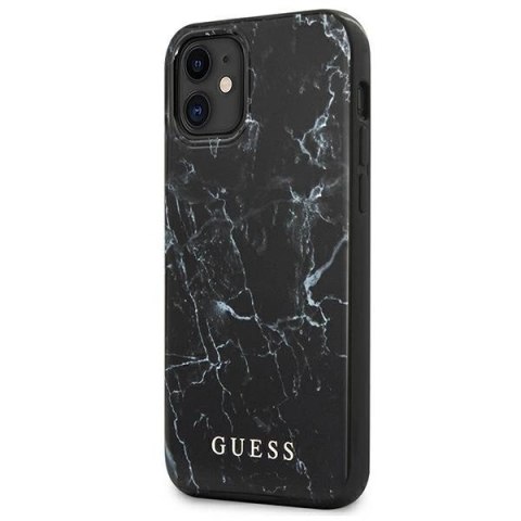 Guess GUHCP12SPCUMABK iPhone 12 mini 5,4" czarny/black hardcase Marble