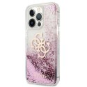 Guess GUHCP13XLG4GPI iPhone 13 Pro Max 6,7" różowy/pink hardcase 4G Big Liquid Glitter