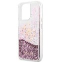 Guess GUHCP13XLG4GPI iPhone 13 Pro Max 6,7" różowy/pink hardcase 4G Big Liquid Glitter