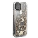 Guess GUHCN58GLHFLGO iPhone 11 Pro gold/złoty hard case Glitter Hearts