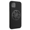 Guess GUHCN58LS4GBK iPhone 11 Pro black/czarny hard case Silicone 4G Tone On Tone