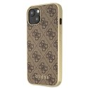 Guess GUHMP13MG4GB iPhone 13 6,1" brązowy/brown hard case 4G Collection Magsafe