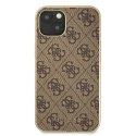 Guess GUHMP13MG4GB iPhone 13 6,1" brązowy/brown hard case 4G Collection Magsafe