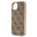 Guess GUHMP13MG4GB iPhone 13 6,1" brązowy/brown hard case 4G Collection Magsafe