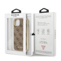 Guess GUHMP13MG4GB iPhone 13 6,1" brązowy/brown hard case 4G Collection Magsafe