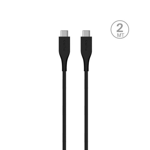 Puro Cable in TPE ""Plain"" USB Type-C to Type-C USB 2.0, 2m, black