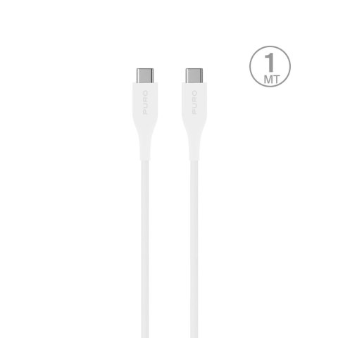 Puro Cable in TPE ""Plain"" USB Type-C to Type-C USB 2.0, 2m, white