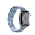 Puro "ICON" Silicone watchband for Apple Watch 42-44-45-49mm, light blue