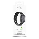 Puro "ICON" Silicone watchband forApple Watch 38-40-41mm, black