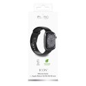 Puro "ICON" Silicone watchband for  Apple Watch 42-44-45-49mm, black