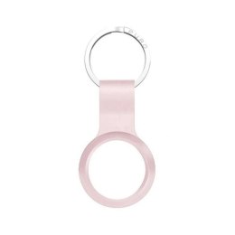 Puro ''ICON'' liquid silicone keychain with hook for Airtag, pink