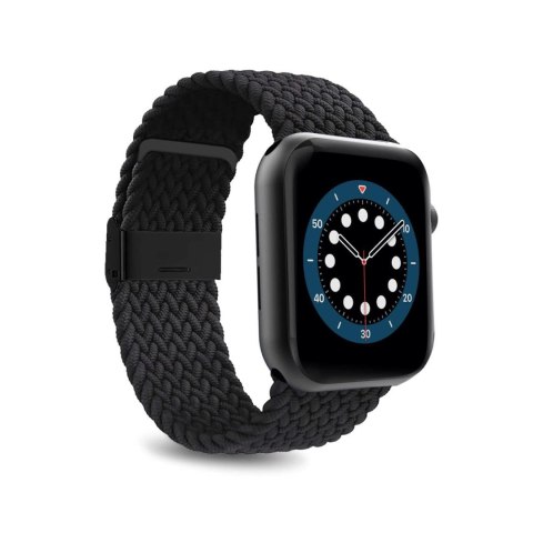 Puro ''LOOP'' Elasticized Nylon watch band with clip closure for AppleWatch38-40-41mm one size black