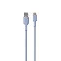 Puro Soft Cable USB-A to USB-C, 1.5m, light blue