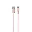 Puro Soft Cable USB-A to USB-C 1.5m, pink