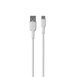 Puro Soft Cable USB-A to USB-C 1.5m, white