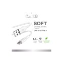 Puro Soft Cable USB-A to USB-C 1.5m, white