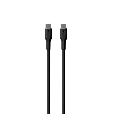 Puro Soft Cable USB-C to USB-C 1.5m, black