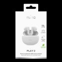 Puro Stereo Bluetooth True Wireless "PLAY 2" Earphones with charging base, USB-C, white