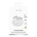 Puro Stereo Bluetooth True Wireless "STUDIO MINI" Earphones with ANC technology, charging base, USB-C, white