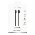 Puro Braided Cable FABK4 USB-C to USB-C, 1.5m 60W 480mbps, black