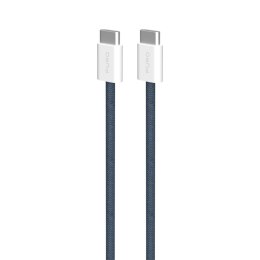 Puro Braided Cable FABK4 USB-C to USB-C, 1.5m 60W 480mbps, dark blue