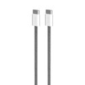 Puro Braided Cable FABK4 USB-C to USB-C, 1.5m 60W 480mbps, dark grey