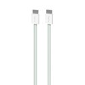 Puro Braided Cable FABK4 USB-C to USB-C, 1.5m 60W 480mbps, green