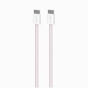 Puro Braided Cable FABK4 USB-C to USB-C, 1.5m 60W 480mbps, pink