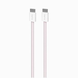 Puro Braided Cable FABK4 USB-C to USB-C, 1.5m 60W 480mbps, pink