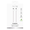 Puro Braided Cable FABK4 USB-C to USB-C, 1.5m 60W 480mbps, pink