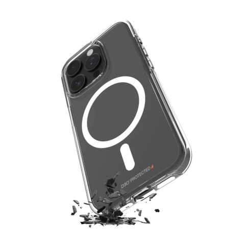 Puro Cover "IMPACT" in PC+ TPU for iPhone 15 Pro, Magsafe, with D3O technology, transparent