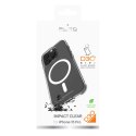 Puro Cover "IMPACT" in PC+ TPU for iPhone 15 Pro, Magsafe, with D3O technology, transparent