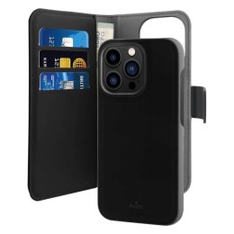 Puro Eco-leather detachable wallet case with horizontal flip+3compartments+1pocket+standup+magnetic flap for iPhone 14 Pro Max, 