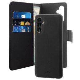 Puro Eco-leather wallet case with horizontal flip+3compartments+1pocket+standup+magnetic flap for Samsung Galaxy A13 5G/A04s, bl