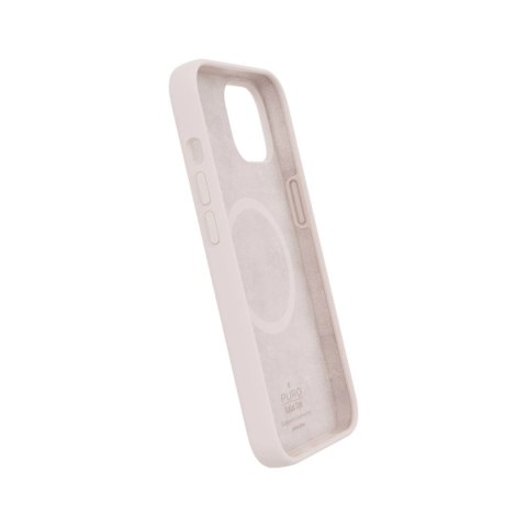 Puro 'ICON MAG' liquid silicon case with integrated magnets for iPhone 14/13, pink