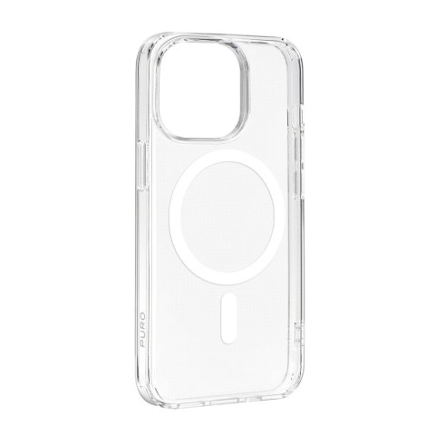 Puro ''LITE MAG'' TPU case with integrated magnets for iPhone 15 Pro Max, transparent