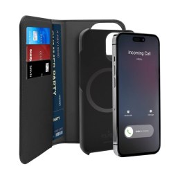 Puro MagSafe book case with horizontal flip for iPhone 14 Pro Max, black