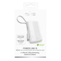 Puro Powerbank 5000mAh with integrated USB-C cable, Power Delivery 20W, white