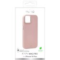 Puro Silicon Cover 'ICON MAG PRO' with magnets inside, metal buttons and camera ring for iPhone 15 Plus, rose color