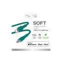 Puro Soft Cable USB-C to Lightning, 1.5m, green