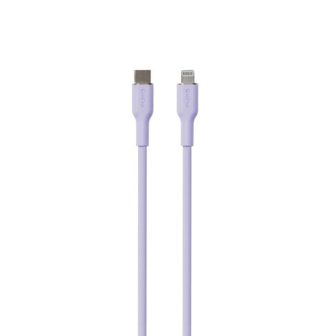 Puro Soft Cable USB-C to Lightning, 1.5m, lavender