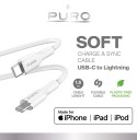 Puro Soft Cable USB-C to Lightning 1.5m, white