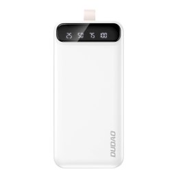 Powerbank Dudao K8S+ 10W 30000mAh 2x USB-A z lampką LED - biały