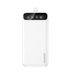 Powerbank Dudao K8S+ 10W 30000mAh 2x USB-A z lampką LED - biały