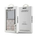 Etui DKNY Chequered Pattern Printed Stripes na Samsung Galaxy Z Flip 6 - różowe