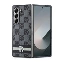 Etui DKNY Chequered Pattern Printed Stripes na Samsung Galaxy Z Fold 6 - czarne